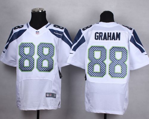 Nike Seahawks #88 Jimmy Graham White Men's Stitched NFL Vapor Untouchable Elite Jersey - Click Image to Close